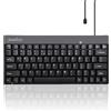 Lustrens Tastiera USB-C mini, cablata, nera, layout inglese americano