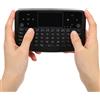 Lustrens Mini tastiera wireless, mouse ottico, tastiera senza fili con touchpad