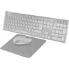 Lustrens Combosenza fili 3-in-1 con tecnologia DualLink, tastiera full-size, mouse ottico da 3200 DPI