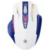 Lustrens Mouse Bluetooth, tri-modalità (BT 5.0/4.0 + 2,4 G Hz), con indicatore visivo del livello della batteria, mouse ergonomico wireless ricaricabile con 4 livelli DPI regolabili, ideale per