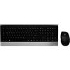 Lustrens Tastiera QWERTZ wireless con mouse e design resistente agli schizzi
