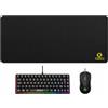 Lustrens Kit da gaming 3-in-1: tastiera RGB cablata, mouse da gaming e tappetino per mouse XXL