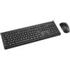 Lustrens Tastiera e mouse wireless, layout QWERTY, compatibili con Windows e MacOS, realizzati con il 63% di materiale riciclato