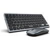 Lustrens Tastiera wireless con 78 tasti e set di mouse