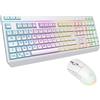 Lustrens Combo Tungsten EX - Tastiera wireless con tripla connessione e illuminazione RGB