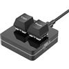 Lustrens Mini tastiera con 2 tasti, funzione copia e incolla, tastiera meccanica RGB da gaming, programmabile, con macro, personalizzabile, compatta, con connettore di tipo C, compatibile con Windows e Mac