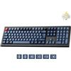 Lustrens Tastiera da gaming meccanica con layout QWERTY spagnolo, disponibile in versione wireless e cablata