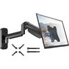 Lustrens Supporto a muro per monitor da 13 a 42 pollici, con kit di estensione VESA per monitor PC e TV fino a 9 kg, dotato di sistema di regolazione a gas completamente personalizzabile