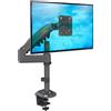 Lustrens Supporto a gas per monitor LCD da 17 a 30 pollici, compatibile con standard VESA fino a 100x100 mm e con un peso massimo di 9 kg