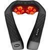KNQZE Neck Shoulder Massage with Soothing Heat, Electric Shiatsu Back Massager 3D Deep Tissue Kneading Massagers for Full Body Muscle Pain Relief Relax, Christmas Birthday Gift, Black