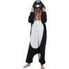 DELEY Adulto Animale Pigiama Onesie Gatto Donna Uomo Halloween Costume Animali di Felpa Pigiameria XL