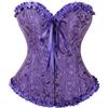 RYTEJFES Corsetto Nero Donna Elegante in Raso Corset a Cuore Dimagrante Gothic Bustini Vittoriano Medievale Corsetto Pizzo con Stecche Curvy per Halloween Carnevale e Cosplay