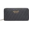 Liu Jo JEANS Portafoglio Xl Zip Around, Nero, AF6170 E1137