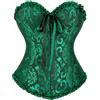 RYTEJFES Corsetto Nero Donna Elegante in Raso Corset a Cuore Dimagrante Gothic Bustini Vittoriano Medievale Corsetto Pizzo con Stecche Curvy per Halloween Carnevale e Cosplay