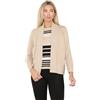 janisramone Twin-set da donna, a maniche lunghe, lavorato a maglia, con cardigan aperto sul davanti, elegante e caldo, set di maglieria da donna