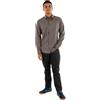 Armani Exchange Essential, Long Sleeve Tone On Tone Side Monogram Logo Camicia Uomo (Pacco da 1)