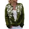 Generic Cardigan da donna UK Plus Size con bottoni Stampa alla moda da donna maglioni lavorati a maglia leggeri a maniche lunghe maglioni autunnali invernali caldi maglioni da donna eleganti slim fit