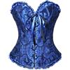 RYTEJFES Corsetto Nero Donna Elegante in Raso Corset a Cuore Dimagrante Gothic Bustini Vittoriano Medievale Corsetto Pizzo con Stecche Curvy per Halloween Carnevale e Cosplay