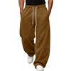 Ocnmig Pantaloni Tuta Uomo Baggy Larghi Casual Sportivi Jogger con Elastico | Pantaloni tuta uomo comodi versatili, vestibilità larga, vita elastica, stile casual sportivo per palestra tempo libero
