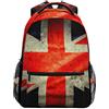 Mnsruu Zaino da viaggio con bandiera britannica per scuola, da viaggio, stile casual, per viaggi, università, lavoro