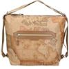 Alviero Martini 1A Classe Borsa zaino leggera, comoda e pratica realizzata in stampa geoclassic. (0905 IVORY)