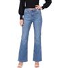 BlauerHafen Jeans da donna elasticizzati a vita media, misto cotone, 5 tasche, chiusura lampo e bottoni, vestibilità ampia, pantaloni casual da donna, ideali per tutti i giorni e per l'ufficio