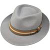 Borges & Scott B&S Premium Doyle- Cappello a Goccia Fedora-100% Feltro di Lana- Ripiegabile in Viaggio- Impermeabile