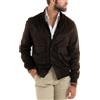 Giosal Giubbotto Uomo Giacca Camoscio Bomber Con bottoni Tasche Con Patta Vari Colori