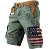 Generico Pantaloncini da Lavoro Uomo Bermuda Leggeri Short Cargo Bermuda Cargo Uomo Estivi Corti Estivo Tattici Estivi Cargo Shorts con Tasche