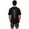 Apes Lab. Motion Drop Tshirt, Nero, Cotone, Oversize, Manica Corta, Girocollo, Stampa Grafica con Logo
