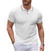 Vorvowry Polo Uomo Slim Fit Manica Corta Elegante e Traspirante Maglietta Polo Uomo Casual per Estate e Uso Quotidiano