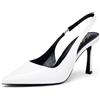 Zhabtuc Scarpe Donna Eleganti, Decollete Donna, Slingback Donna, Tacchi Alti a Punta, Stile Classico, Sandali Moda, Facili da Indossare, Stile Classico,EU 36-42