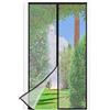 berssen Zanzariera Magnetica - 90 x 200 CM Rete Fine - NERO | Zanzariera Porta Finestra Superiore Aumentato a 3,8 cm , si Chiude da Sola, Mantiene l'aria Fresca
