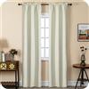 GIRASOLE HOME® Coppia Tende Semi Oscuranti Effetto Lino Trama Spigata Tenda Pesante per Interni 2 Pannelli con Tasca (Panna, 70x235cm)