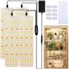 FIVAVA LED Luce per Piante da Interno Spettro Completo, 135 LEDs x 4pcs Lampada per Piante, Grow Light Ldeale per Piante da Interno, Iampada Piante con Timer 3/9/12 Ore, 10 Luminosità