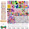 CUULANIX 1800 Perline per Braccialetti Bambini, DIY Perline da Infilare 5-12 Anni | 26 Stili, Lavoretti fai da te, set di collane Artistiche, Regalo di Compleanno per Bambini