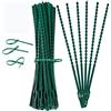 linvshi shop Fascette per Piante,100 Pezzi Piante Regolabile Fascette Flessibile,Legami Morbidi Pianta Verde per Verde Giardinaggio Casa Ufficio 17cm