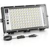 CREATESTAR Faretto Led da Esterno, 100W Faretti Led Esterni luce bianca fredda, IP65 Impermeabile Faro Led Esterno per magazzino campo sportivo giardino parcheggio garage (1)