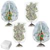 Yolistar Rete Anti Insetti Piante 4 Pezzi 1x1,2m con Cerniera e Cordoncino | Maglia Fine con Cordoncino per Proteggere Orto, Alberi da Frutto, Fiori e Verdura da Insetti e Uccelli