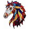 Générique Spilla a forma di testa di cavallo in acrilico multicolore