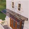 DAWNINGHOMM Pensilina da Esterno 120 x 300 cm - Tettoia per Porta d'Ingresso in Policarbonato con Staffe in ABS, Protezione da Pioggia, Neve e Raggi UV per Porta, Finestra e Terrazza