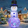 Danxilu 2,44M Decorazioni Gonfiabili Natale a Forma di Pupazzo di Neve per Esterni | Gonfiabili Natalizi Impermeabili e Resistenti con Luci LED Rotanti per Giardino, Festa e le Vacanze all'aperto