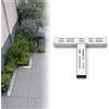 ZASEZOD Piccola Canaletta Di Scolo Acqua Piovana Inox 304 Con Griglia Rimovibile | Canale Di Scarico Stretto, Canalina Lineare Con Griglia Per Terrazza, Piscina, Giardino, Cortile(T-250x35x30mm)