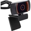 Plyisty Webcam USB 1080P HD con Microfono e Cancellazione del Rumore | Obiettivo Grandangolare da 125°, Rotazione Orizzontale a 360°, Regolazione Verticale a 15°, con Vite da 1/4 di Pollice