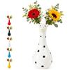 Generico Vaso Giraffa per Fiori, Scultura in Resina, Collo Lungo, Décor da Tavolo | Decorazione da tavolo o mensola, vaso a forma di animale, stile rustico e grazioso per cucina, casa(White,1PCS)