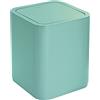 Gedy Seventy Pattumiera Bagno 8lt Colore Acquamarina con Coperchio Basculante in Plastica Leggera e Resistente, Cestino Bagno, Pattumiera da Bagno Portarifiuti, 100% Made in Italy L20xP20xH24,6cm