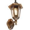 Qazqa new haven - Applique con sensore con rilevatore di movimento I Sensor Classico - 1 luce - L 171 mm - Oro/Ottone - Design I Rustico - Illuminazione esterna