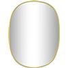 vidaXL Specchio da Parete Dorato 30x25 cm