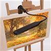 Lamptobe Lampada da Cavalletto Clip-on Artisti Pittura Morsetto Nero | 3 Modalità Colore Touch Dimmerabile, 300lm LED Lampada Cavalletto Artisti per Tela Pittura Disegno, Braccio Flessibile, USB