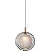 Machine Lampadario a Sospensione Singola, lampadario Bianco con Paralume in Vetro Trasparente Classico for Fattoria, Ingresso, Sala da Pranzo, Isola della Cucina, Foyer (Color : Blanc)